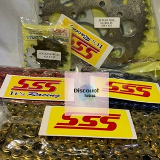 Gearset SSS 428 Rantai SSS SB Satria FU lama dan Satria Fu FI