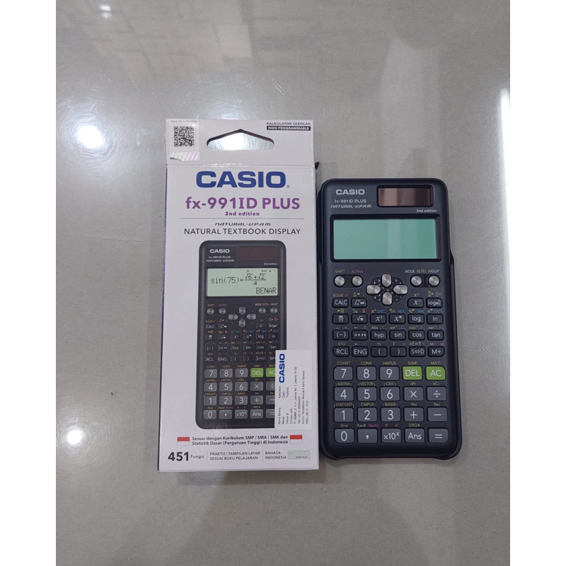 

Casio Kalkulator Fx-991 ID Plus 2nd edition
