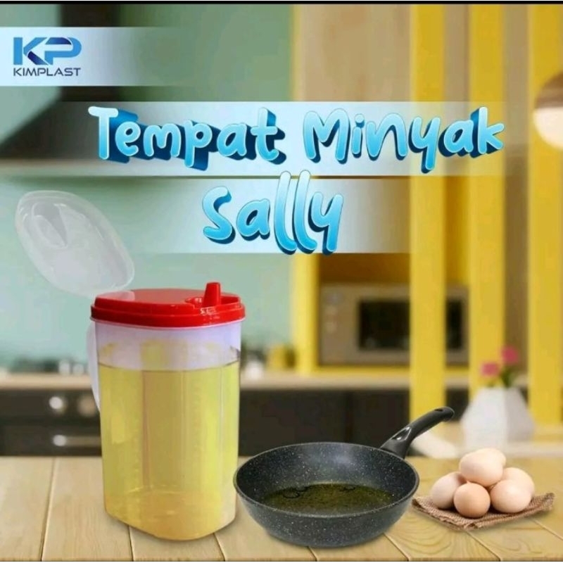 Tempat Minyak Golden Lemon 2 Liter Wadah Minyak Goreng Plastik Tebal Berkualitas