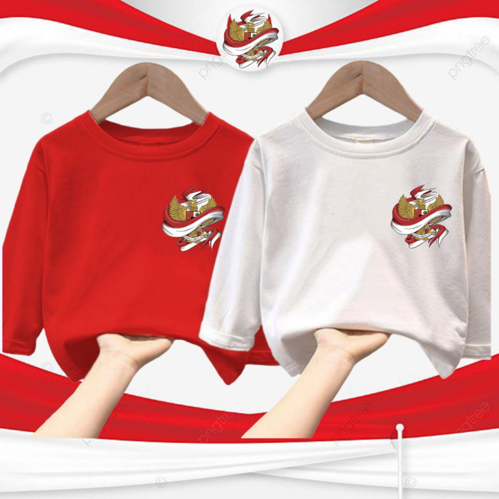 KAOS ANAK LENGAN PANJANG LOGO GARUDA PANCASILA