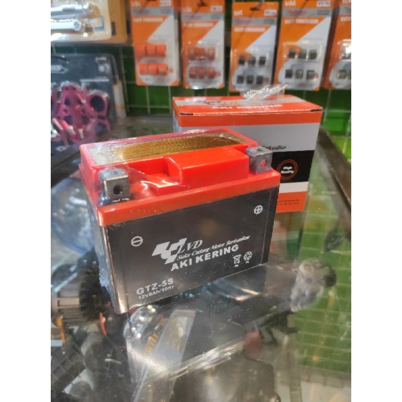 aki kering GTZ5S accu LVD 12volt 5 ampere pnp beat vario karisma