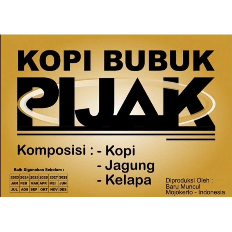 

Kopi Pijak | Kopi Jagung Kelapa | Kopi Bubuk | Kopi Halus