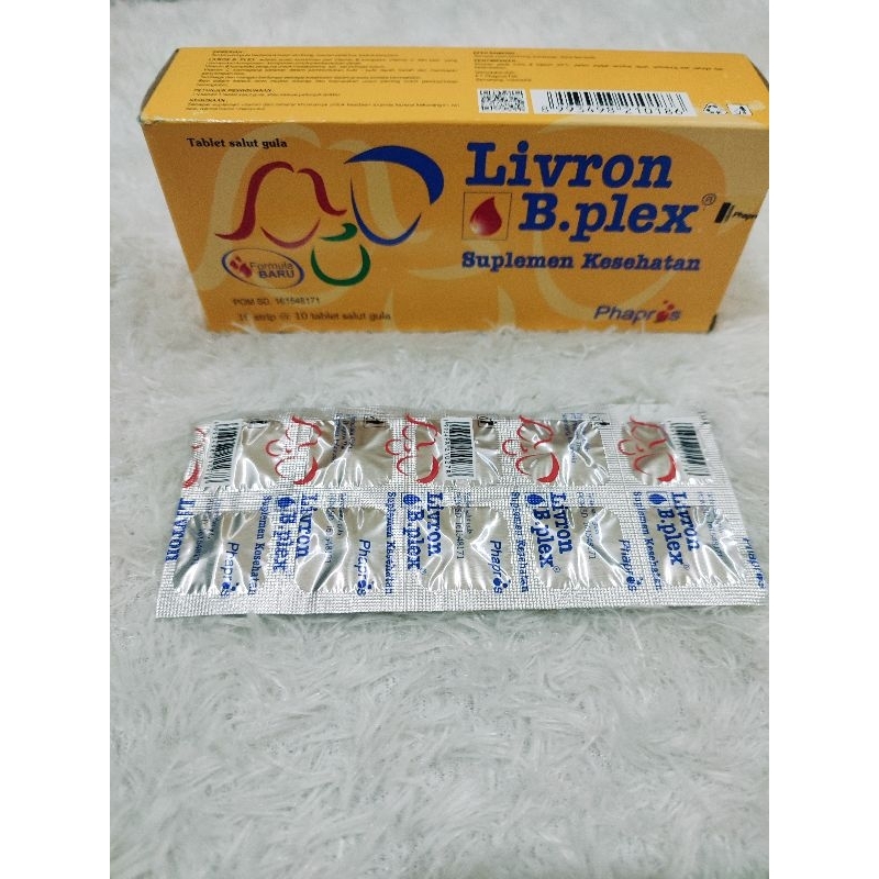 LIVRON B.PLEX BOX 10STRIP 100TABLET | SUPLEMEN PENAMBAH DARAH | VITAMIN B COMPLEX