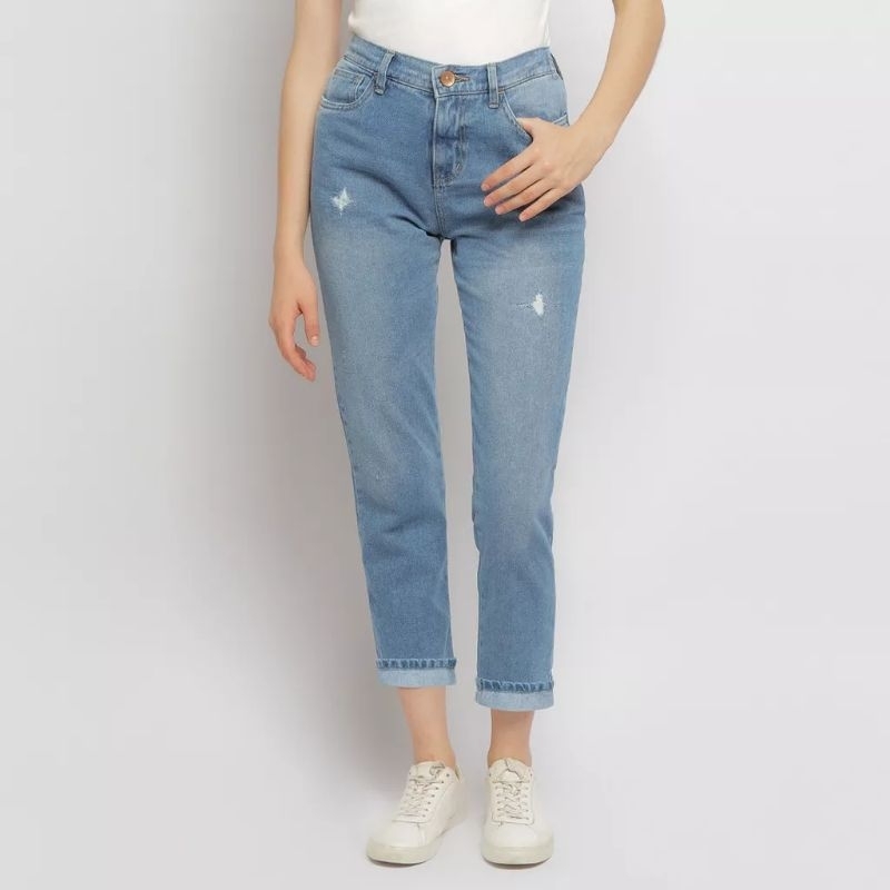 C2 OUTFITTERS ZILANE Light  Blue Boyfriend Jeans - tag. 549.900