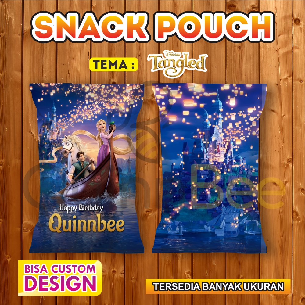

Snack Pouch Jumbo|Pouch Ultah|Kemasan Snack Ulang Tahun|Birthday Snack Pouch (Gratis Design) - RAPUNZEL - TANGLED - DISNEY