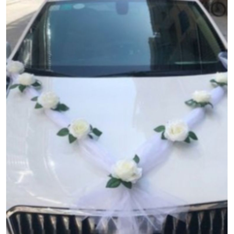 Dekorasi mobil pengantin / Bunga mobil pernikahan