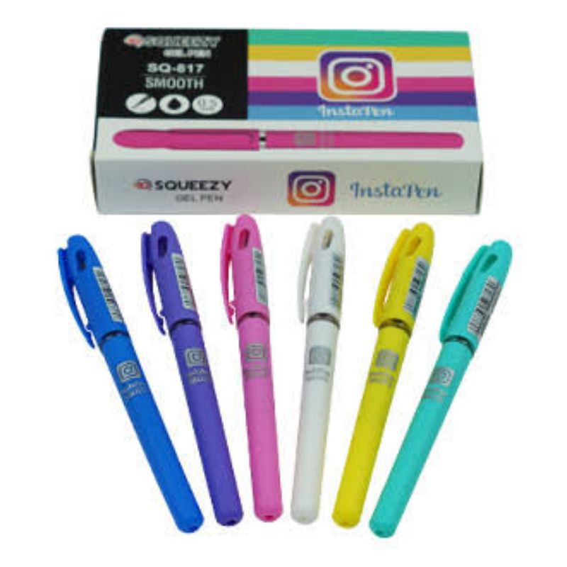 

Bolpen Gel Squeezy SQ817