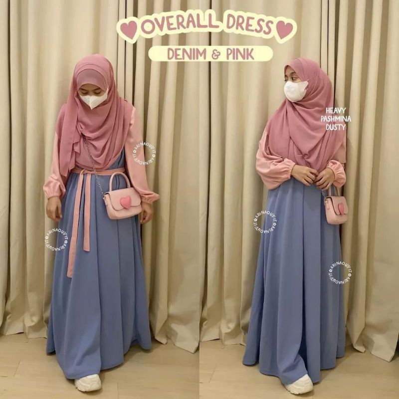 OVERAL DRESS| GAMIS REMAJA | MURAH PLUS INNER