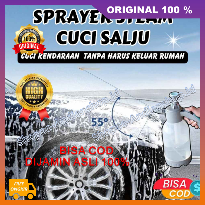 Sprayer Steam Cuci Salju Alat Semprot Cuci Motor Mobil Salju Snow Wash Cuci Kendaraan Tanpa Harus Ke