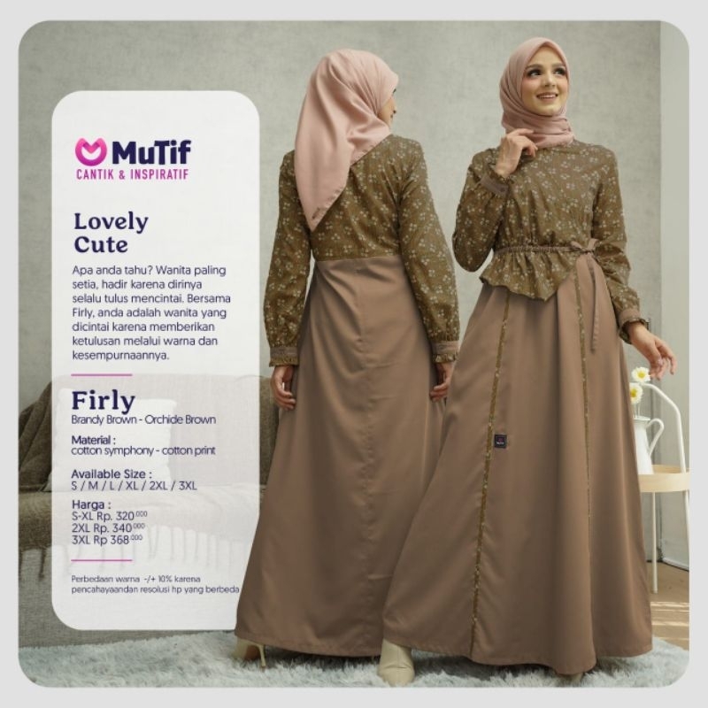 GAMIS MUTIF FIRLY BROWN
