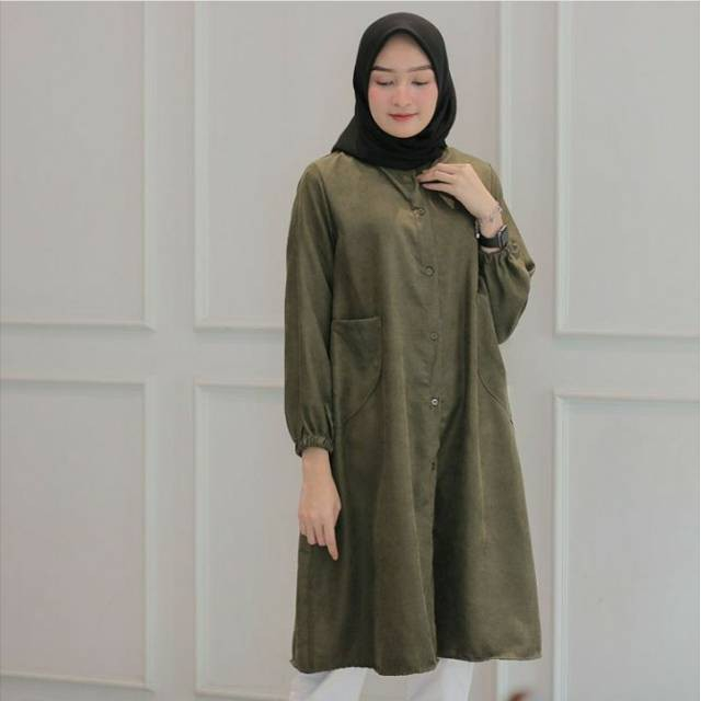HUMAIRA STORIES - DALYA TUNIK Bahan Moscrepe Lengan Panjang Baju Atasan Wanita Remaja Dewasa Terbaru