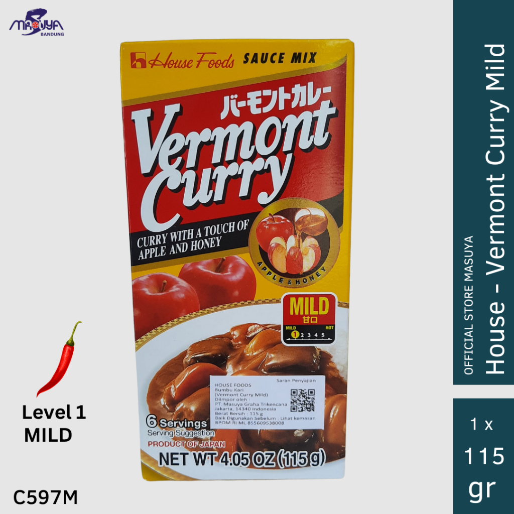 

House Vermont Curry Mild Japanese Curry Bumbu Instan Kari Jepang Pedas Level 1 115Gr