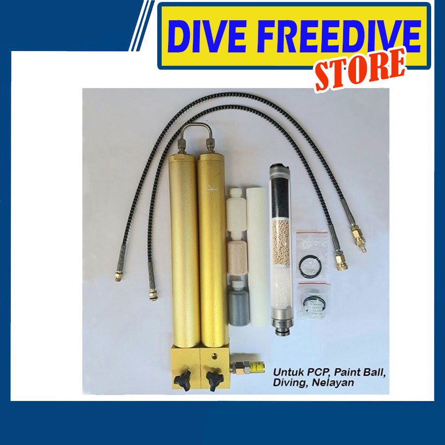 Air Filter Udara Double Compressor Breathing Air PCP Filter Kompresor Scuba Diving Nelayan Dakor Dac