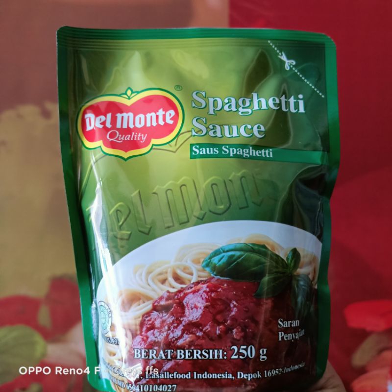 

Del Monte saus spaghetti 250gr