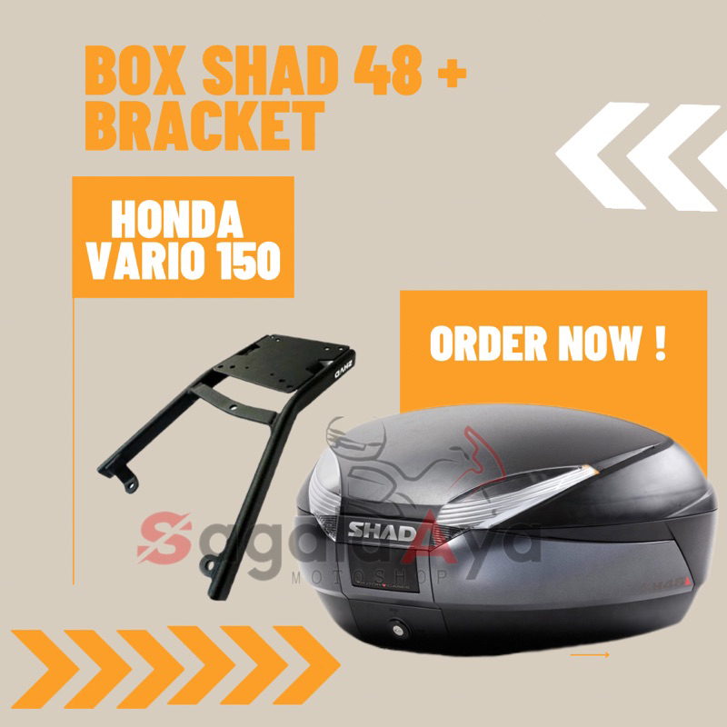 Promo Paket Box SHAD 48 SH 48 dan Bracket SHAD VARIO 150