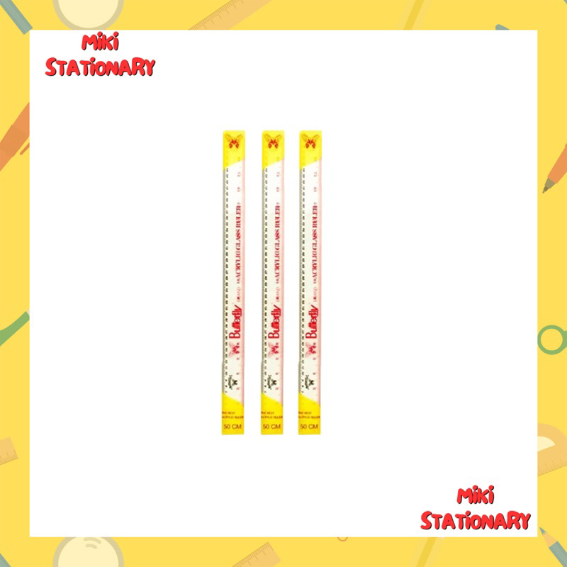 

penggaris plastik butterfly 30cm