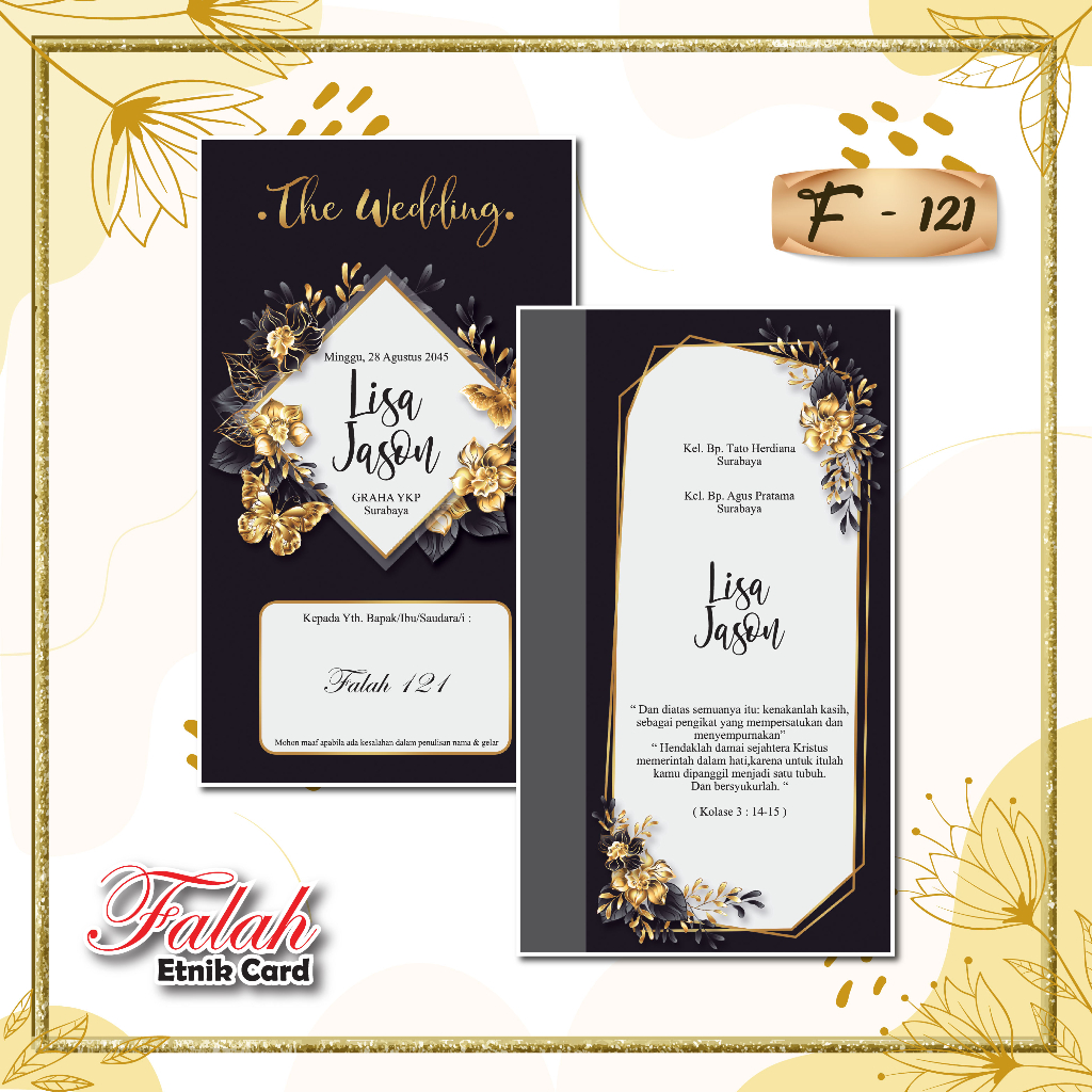 Blangko Undangan Pernikahan Falah   121 | vistaundangan