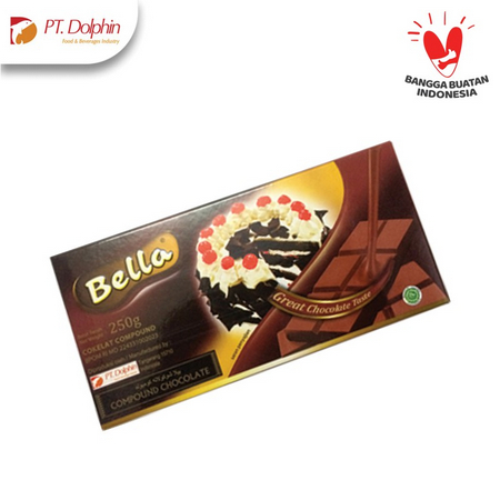 

[MT] cokelat bella dark | dark compound bella 250g | cokelat batang bella