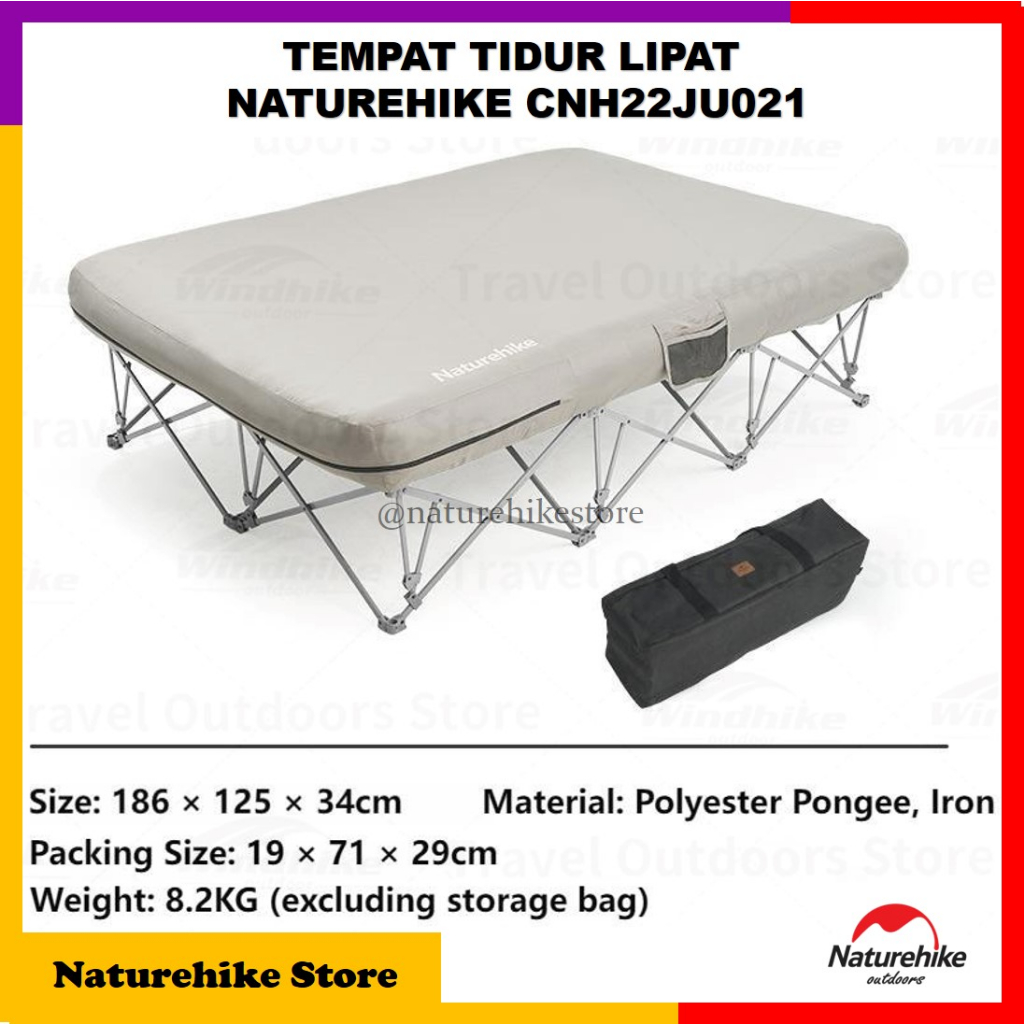 Tempat Tidur Lipat Naturehike CNH22JU021 Rangka Ranjang Kasur