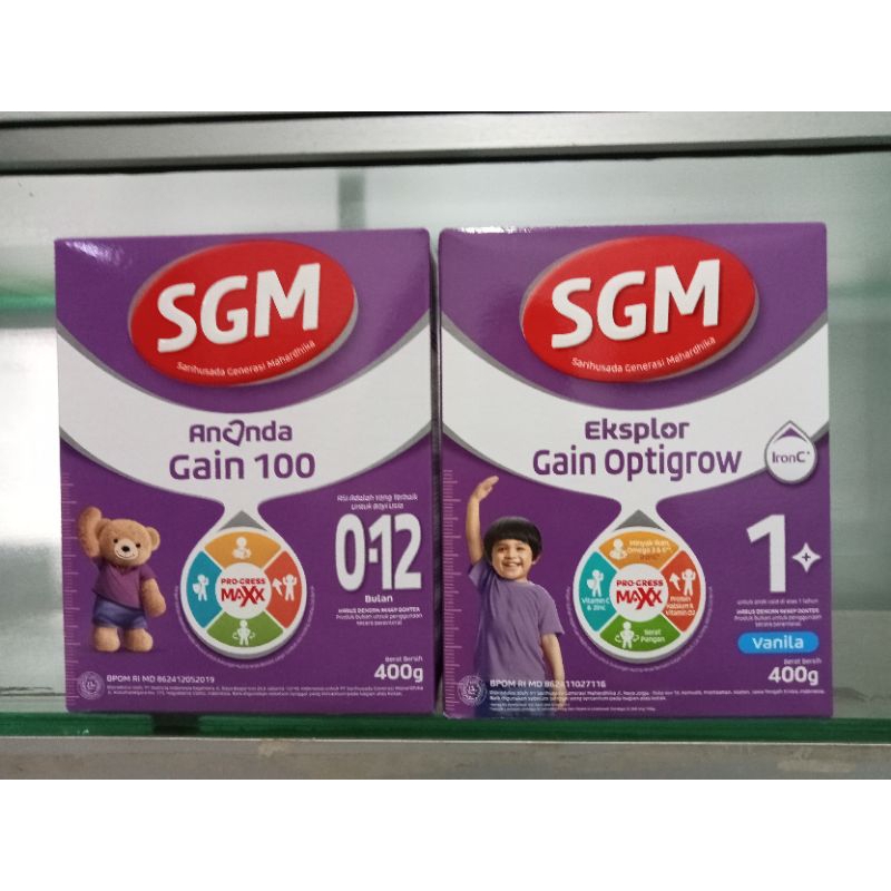 SGM Gain 100 dan Gain Optigrow 400 gram