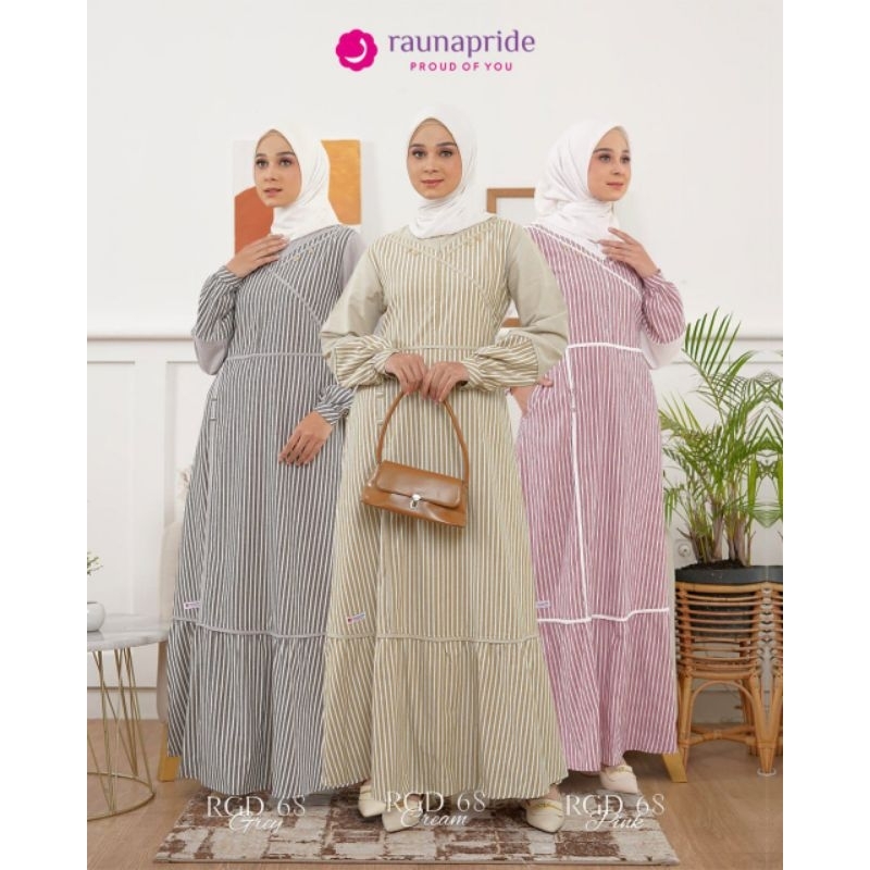 RAUNA GAMIS RGD 68 | GAMIS RAUNA RGD 68 | GAMIS DEWASA JUMBO | GAMIS FASHION MUSLIM