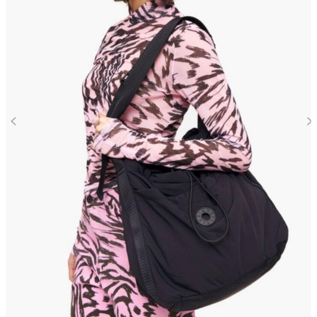 tas BRANDED Black Nylon Bucket Bag