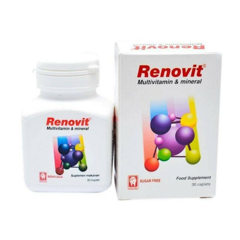Renovit Multivitamin & Mineral Botol 30 Kandungan Lengkap untuk Sehat