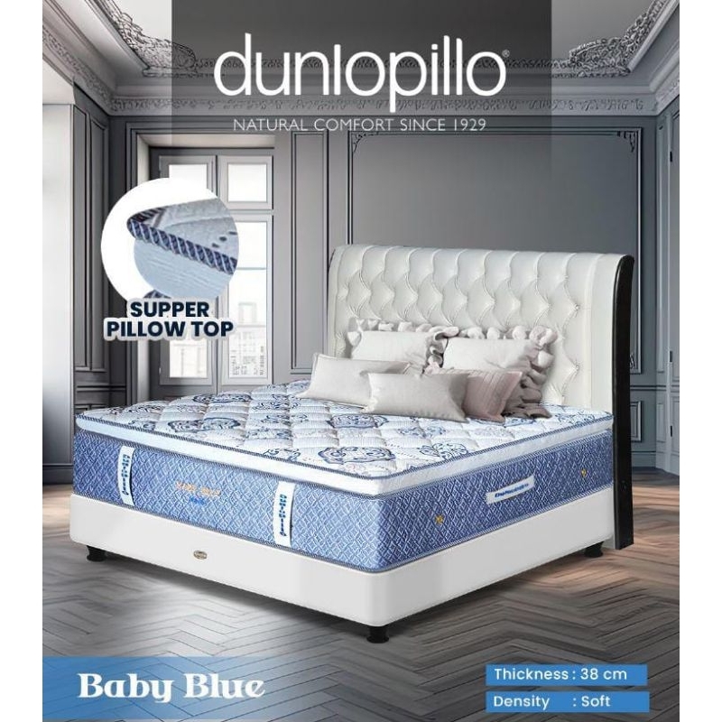 Springbed Matras Kasur Latex Dunlopillo Baby Blue