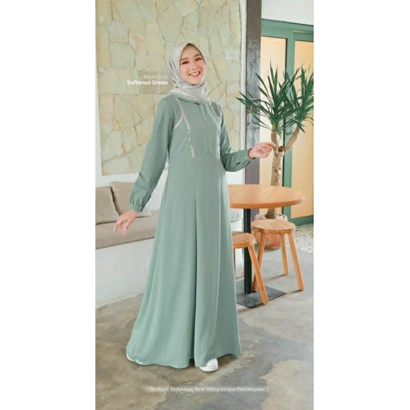 GAMIS MUSLIM AYUMI 384 SAGE GREEN
