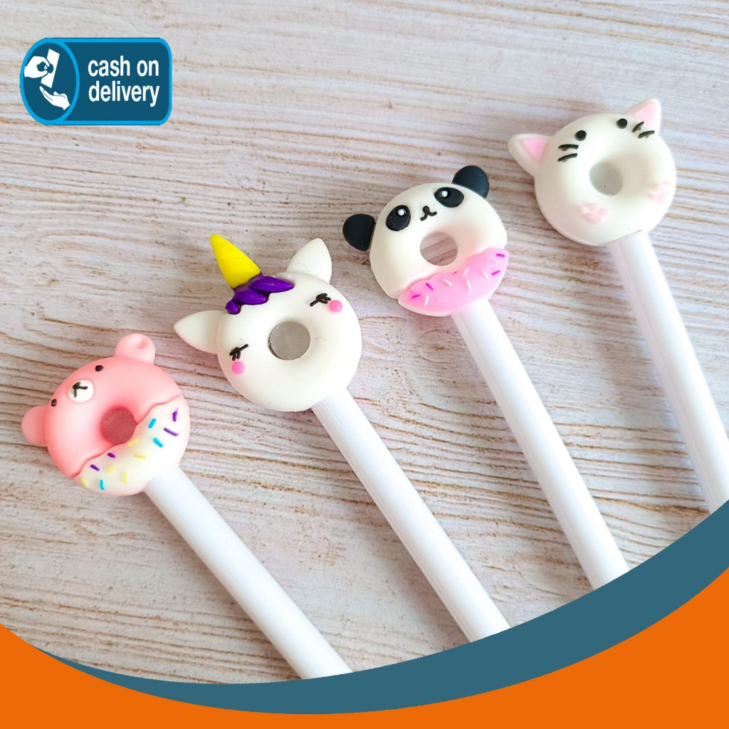 

PULPEN DONAT UNICORN PENA GEL PEN KARAKTER ALAT TULIS KANTOR LUCU STATIONERY KADO UNIK WARNA