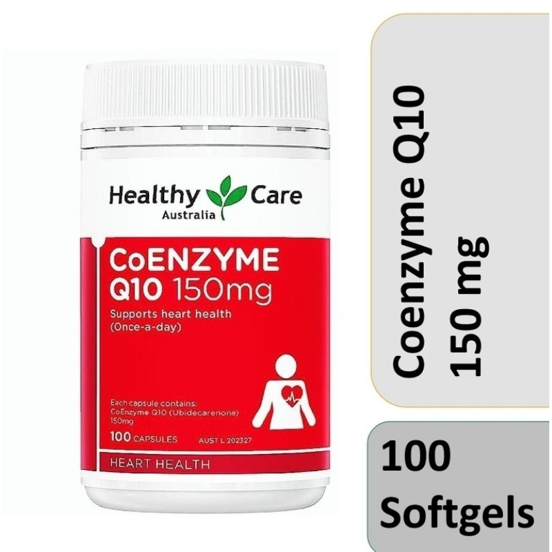 Healthy Care Australia CoQ10 coenzymeQ10 coenzim enzymes co Q10 Q - 10 Co-enzyme Q-10 150mg 150 mg 1