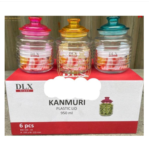 Dlx Stoples / Toples kaca / Food storage Kanmuri Dlx