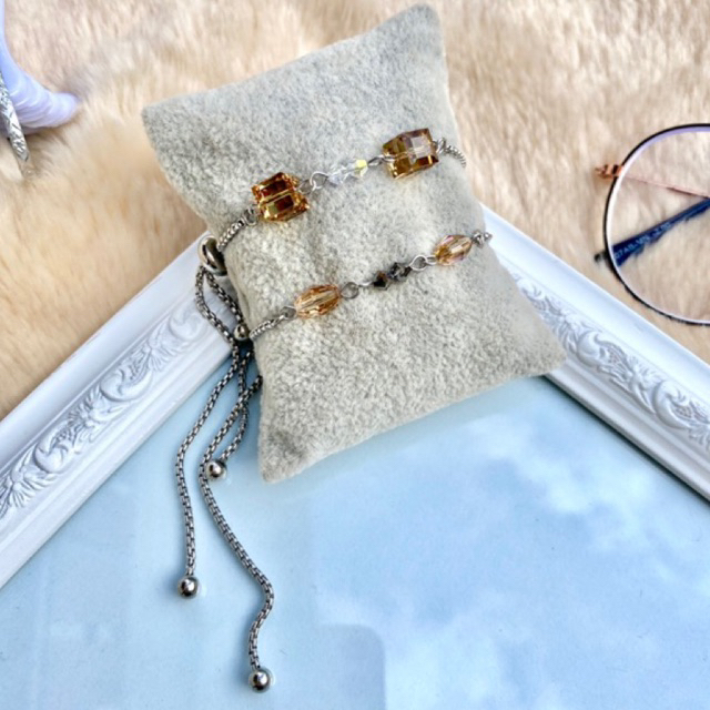 Gelang Tali Serut Wanita Swarovski