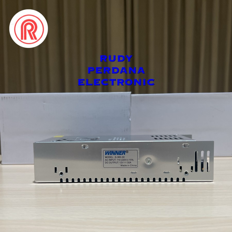 ADAPTOR POWER SUPPLY PSU TRAFO SWITCHING 12V 30A 12 VOLT 30 AMPERE FAN