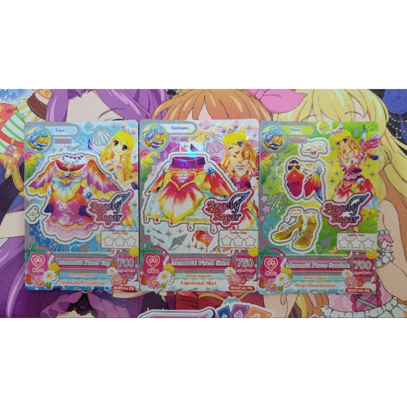 Aikatsu Card Premium Angely Sugar Mermaid Pisces ( Non Ori )