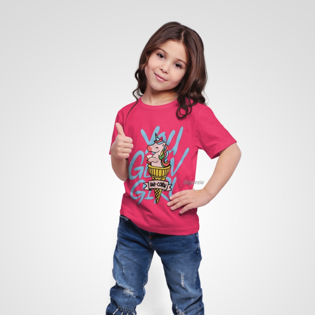 Kaos Perempuan Atasan Baju Anak Distro Perempuan Unicron Kuda Poni Minie Barbie Grosir baju Anak Bandung