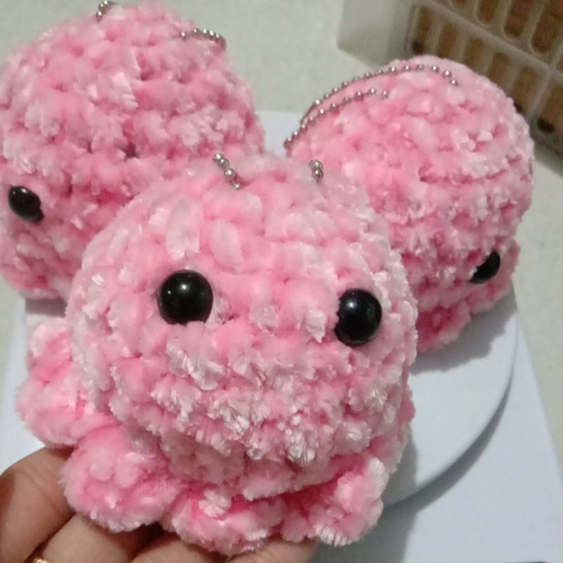 boneka rajut gurita boneka gurita boneka octopus benang Velvet gantungan tas gantungan kunci