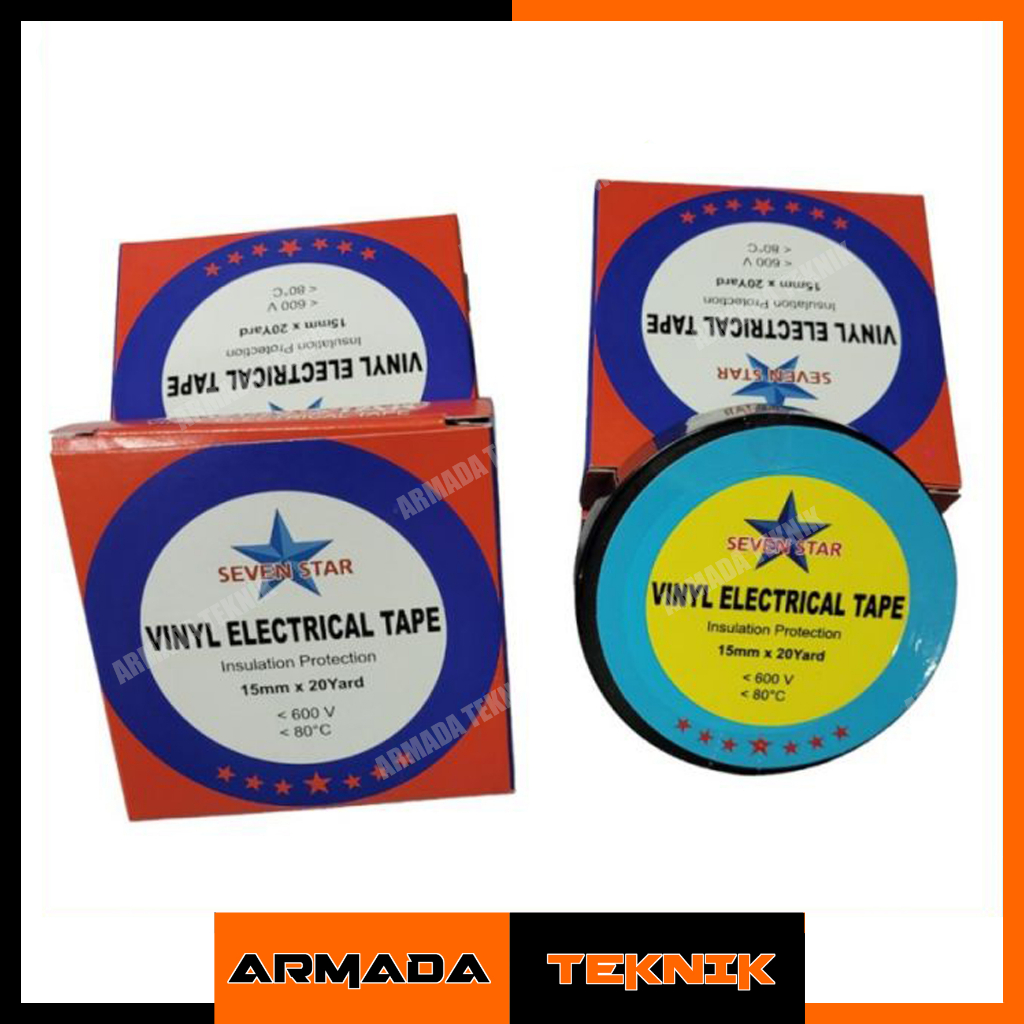 Isolasi Listrik Vinyl Hitam Seven Star