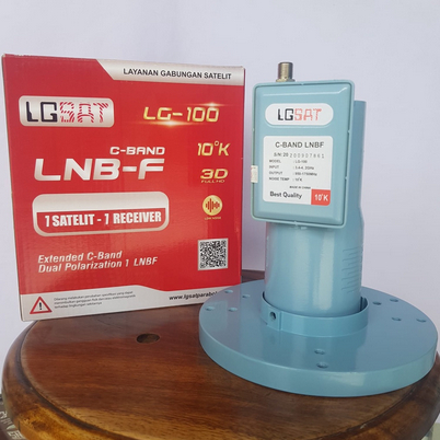 LNB LGSAT Parabola Single C Band untuk 1 Receiver