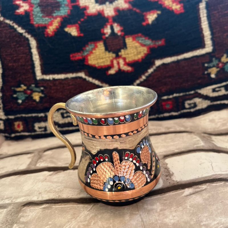 Gelas Tembaga / Gelas Kopi Teh Turki Ottoman Erzincan