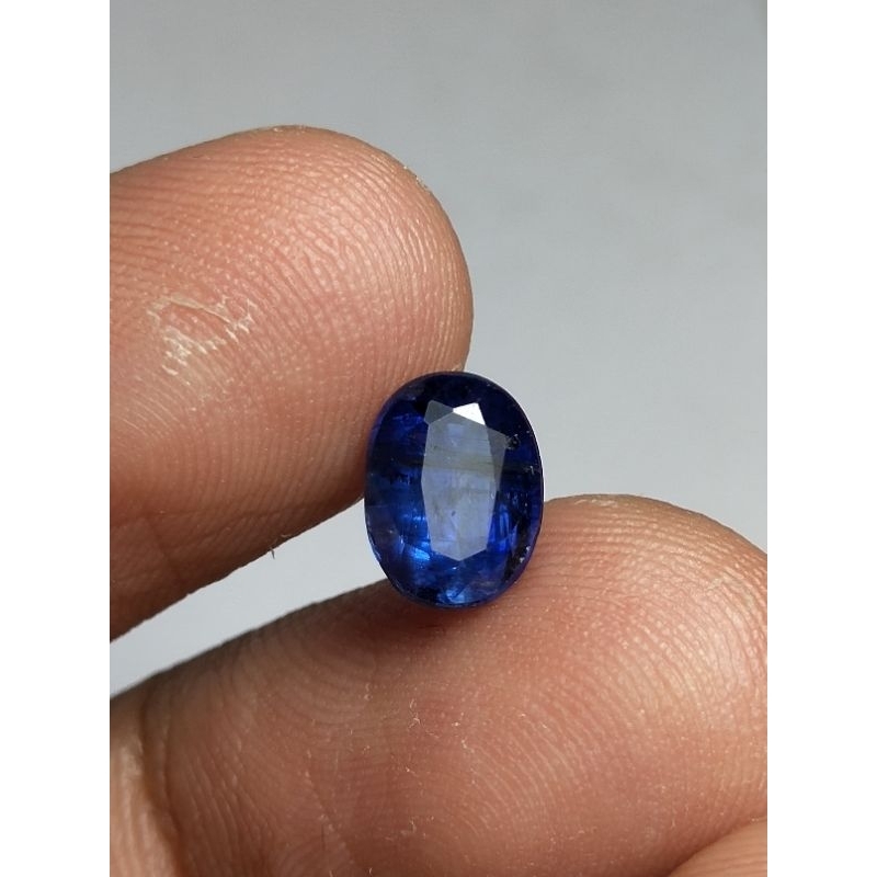 Natural Blue Sapphire Australia / Kyanite 8x6x4 mm 1.75 Ct Oval Mixed Cutting Code 248