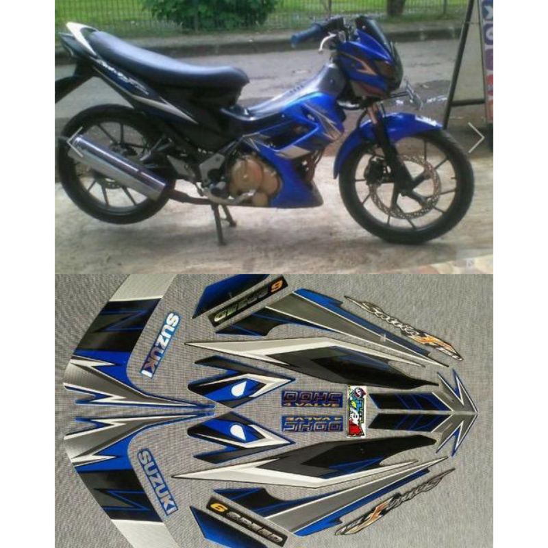 ￼STIKER STRIPING LIS STANDAR ORI SATRIA  F FU TAHUN 2008 2009