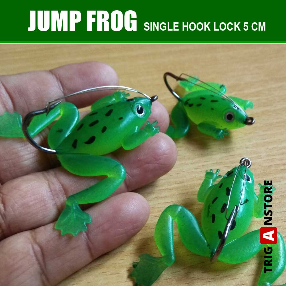 Jump Soft Frog Umpan Pancing Kodok Topwater Mancing Rawa Ikan Gabus Toman Sidat