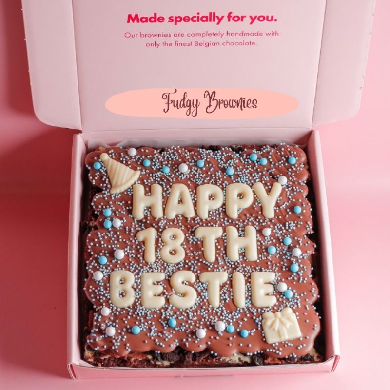 Hadiah Ulang Tahun Brownies Panggang / Fudgy Brownies