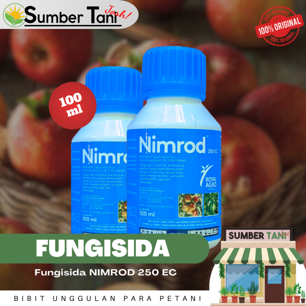 Fungisida Sistemik Nimrod Bupirimat 100 ml Royal Agro Indonesia