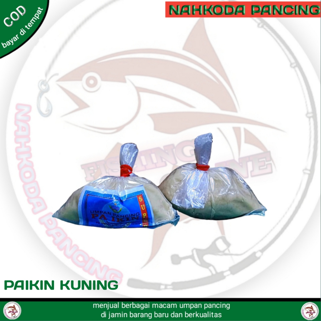 Umpan pancing paikin satuan umpan pancing dasaran kuning