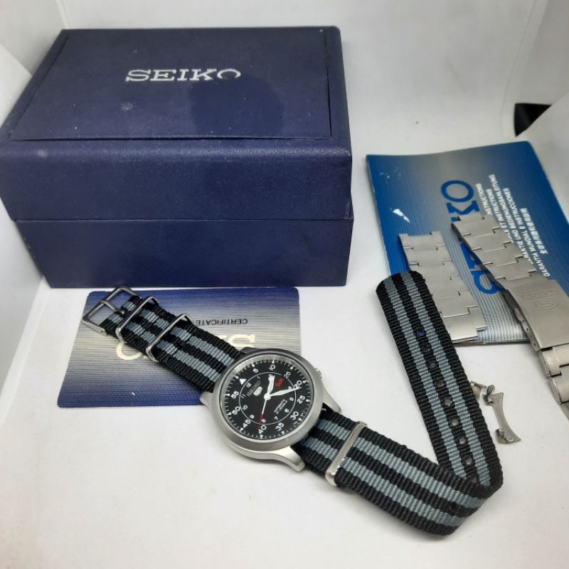 Seiko Military SNK809K1 Black Spt SNK809 SNK803 SNK805 SNK807
