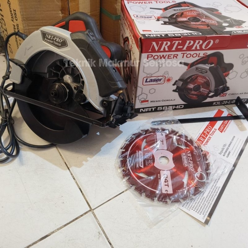 Mesin Circular Saw Laser NRT-PRO 583HD Gergaji Potong Kayu NRT PRO 583 HD Circularsaw