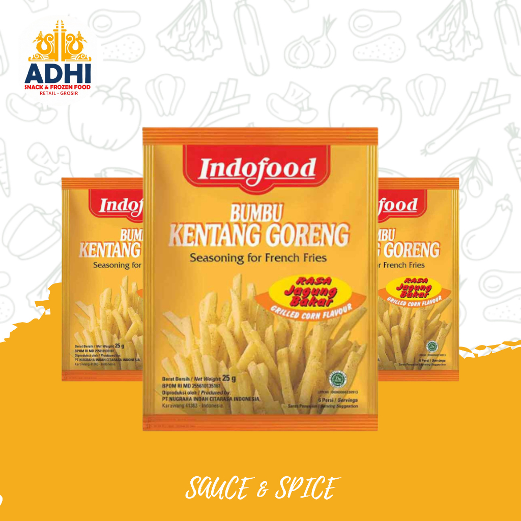 

INDOFOOD BUMBU KENTANG JAGUNG 25GR