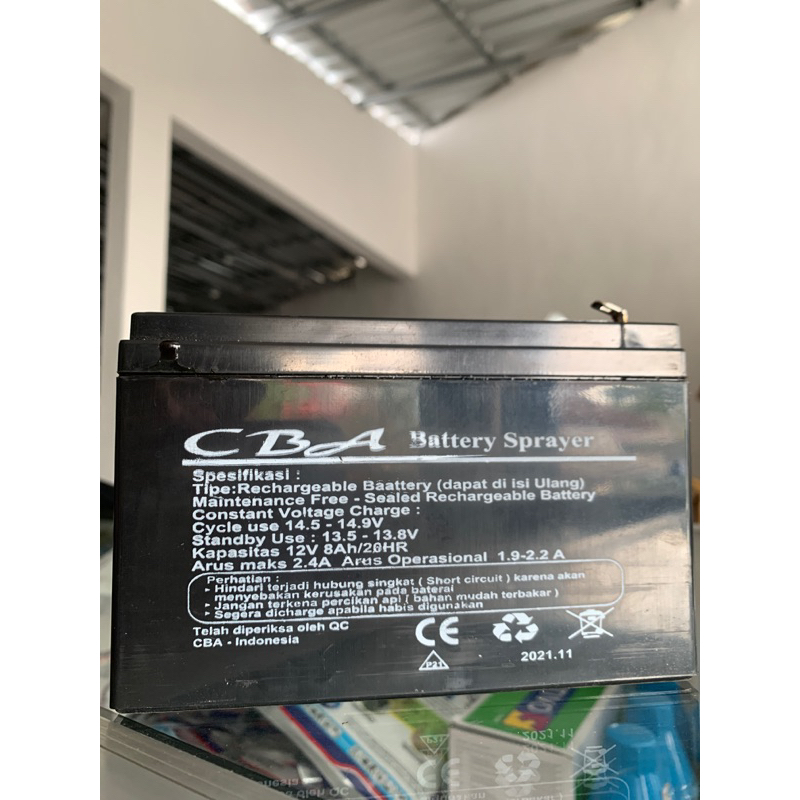 Baterai AKI Tangki Elektrik CBA 12V 8 AH